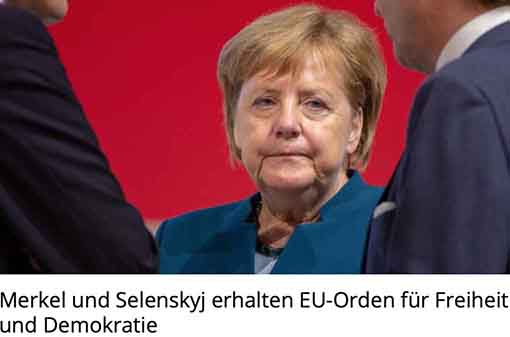 Merkel und Selenskyi erhalten den Friedespreis Merkel_Selenskyi